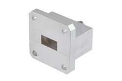 WR-51 Square Cover Flange to End Launch SMA Female Waveguide to Coax Adapter Operating From 15 GHz to 22 GHz - Cost-Effective Alternative