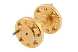 WR-6 Straight Waveguide Section 1 Inch Length, UG-387/U-Mod Round Cover Flange from 110 GHz to 170 GHz - Cost-Effective Alternative