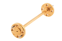 WR-6 Straight Waveguide Section 3 Inch Length, UG-387/U-Mod Round Cover Flange from 110 GHz to 170 GHz - Cost-Effective Alternative