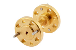WR-8 Straight Waveguide Section 1 Inch Length, UG-387/U-Mod Round Cover Flange from 90 GHz to 140 GHz - Cost-Effective Alternative