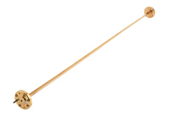 WR-8 Straight Waveguide Section 12 Inch Length, UG-387/U-Mod Round Cover Flange from 90 GHz to 140 GHz - Cost-Effective Alternative