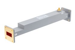 WR-112 Waveguide 50 dB Broadwall Coupler, UG Cover Flange, SMA Female Coupled Port, 6.57 GHz to 9.99 GHz, Copper - Cost-Effective Alternative