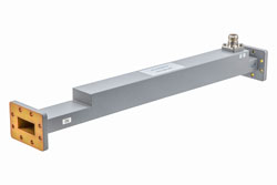 WR-137 Waveguide 30 dB Broadwall Coupler, CPR137F Flange, N-Type Female Coupled Port, 5.38 GHz to 8.17 GHz, Aluminum - Cost-Effective Alternative