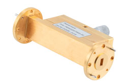 PEW22AT003-30.jpg WR-22 Waveguide Continuously Variable Attenuator, 0 to 30 dB, from 33 GHz to 50 GHz, UG-383/U Round Cover Flange, Dial - Cost-Effective Alternative