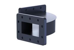 WR-284 Waveguide H-Bend with CPR-284F Flanges Operating from 2.6 GHz to 3.95 GHz - Cost-Effective Alternative