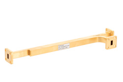 WR-28 Waveguide 20 dB Broadwall Coupler, UG-599/U Square Cover Flange, E-Plane Coupled Port, 26.5 GHz to 40 GHz, Brass Copper - Cost-Effective Alternative