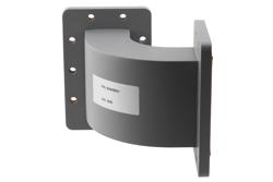 WR-340 Waveguide E-Bend with UG Cover and Grooved Flanges Operating from 2.17 GHz to 3.3 GHz - Cost-Effective Alternative