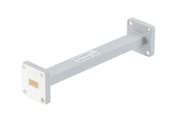 WR-34 Straight Waveguide Section 4 Inch Length, UG Square Cover and Grooved Flange from 21.7 GHz to 33 GHz - Cost-Effective Alternative