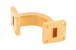 WR-42 Instrumentation Grade Waveguide E-Bend with UG-595/U Flange Operating from 18 GHz to 26.5 GHz - Cost-Effective Alternative
