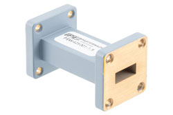 WR-42 Straight Waveguide Section 1.5 Inch Length, UG-595/U Cover Flange from 18 GHz to 26.5 GHz in Aluminum - Cost-Effective Alternative