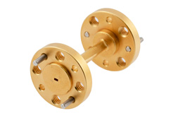 WR-5 45 Degree Right-hand Waveguide Twist with a UG-387/U-Mod Flange Operating from 140 GHz to 220 GHz - Cost-Effective Alternative