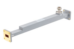 WR-62 Waveguide 20 dB Broadwall Coupler, UG Cover Flange, N-Type Female Coupled Port, 11.9 GHz to 18 GHz, Copper - Cost-Effective Alternative