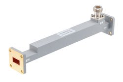 WR-62 Waveguide 30 dB Broadwall Coupler, UG Cover Flange, N-Type Female Coupled Port, 11.9 GHz to 18 GHz, Copper - Cost-Effective Alternative