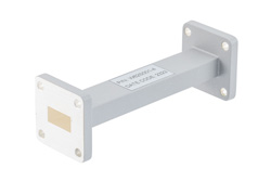 WR-62 Straight Waveguide Section 4 Inch Length, UG Square Cover and Grooved Flange from 11.9 GHz to 18 GHz - Cost-Effective Alternative