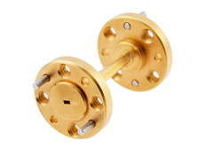 WR-6 45 Degree Left-hand Waveguide Twist with a UG-387/U-Mod Flange Operating from 110 GHz to 170 GHz - Cost-Effective Alternative