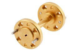WR-6 90 Degree Right-hand Waveguide Twist with a UG-387/U-Mod Flange Operating from 110 GHz to 170 GHz - Cost-Effective Alternative