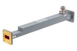 WR-75 Waveguide 30 dB Broadwall Coupler, UG Cover Flange, N-Type Female Coupled Port, 9.84 GHz to 15 GHz, Copper - Cost-Effective Alternative