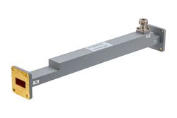 WR-90 Waveguide 30 dB Broadwall Coupler, UG Cover Flange, N-Type Female Coupled Port, 8.2 GHz to 12.5 GHz, Copper - Cost-Effective Alternative