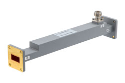 WR-90 Waveguide 60 dB Broadwall Coupler, UG Cover Flange, N-Type Female Coupled Port, 8.2 GHz to 12.5 GHz, Copper - Cost-Effective Alternative