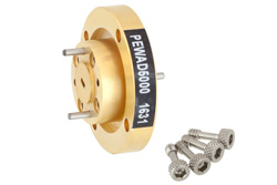 WR-10 Waveguide Bulkhead Adapter UG-387/U-Mod Round Cover Flange, 75 GHz to 110 GHz - Cost-Effective Alternative