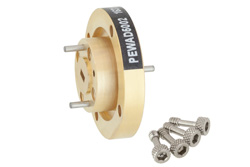 WR-15 Waveguide Bulkhead Adapter UG-385/U Round Cover Flange, 50 GHz to 75 GHz - Cost-Effective Alternative