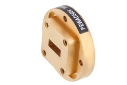 WR-42 Waveguide Bulkhead Adapter UG-595/U Square Cover Flange, 18 GHz to 26.5 GHz - Cost-Effective Alternative