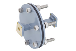 WR-34 Waveguide Bulkhead Adapter UG-1530/U Square Cover Flange, 22 GHz to 33 GHz - Cost-Effective Alternative
