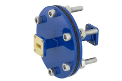 WR-42 Waveguide Bulkhead Adapter UG-595/U Square Cover Flange, 18 GHz to 26.5 GHz - Cost-Effective Alternative