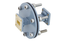 WR-62 Waveguide Bulkhead Adapter UG-1665/U Square Cover Flange, 12.4 GHz to 18 GHz - Cost-Effective Alternative