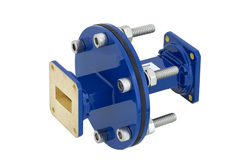 WR-90 Waveguide Bulkhead Adapter UG-39/U Square Cover Flange, 8.2 GHz to 12.4 GHz - Cost-Effective Alternative