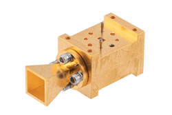 WR-15 Waveguide Dual Polarized Horn Antenna, 50 GHz to 75 GHz Frequency Range, 15 dBi Nominal Gain, UG-385/U Flange - Cost-Effective Alternative