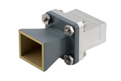 WR-62 Standard Gain Horn with 10 dBi gain, End Launch SMA Female connector - Cost-Effective Alternative