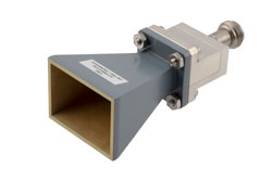 PEWAN062-15ELNF.jpg WR-62 Standard Gain Horn with 15 dBi gain, End Launch N Female connector - Cost-Effective Alternative