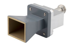 WR-75 Standard Gain Horn with 10 dBi gain, End Launch N Female connector - Cost-Effective Alternative
