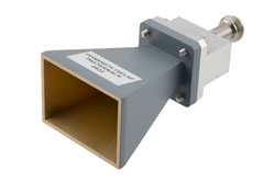 WR-75 Standard Gain Horn with 15 dBi gain, End Launch N Female connector - Cost-Effective Alternative