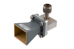 WR-102 Standard Gain Horn with 10 dBi gain, N Male connector - Cost-Effective Alternative
