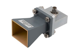 WR-102 Standard Gain Horn with 10 dBi gain, SMA Male connector - Cost-Effective Alternative