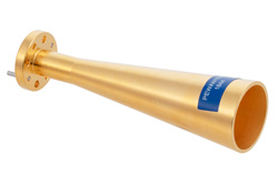 WR-15 Waveguide Conical Gain Horn Antenna Operating from 58 GHz to 68 GHz with a Nominal 20 dBi Gain with UG-385/U Round Cover Flange - Cost-Effective Alternative