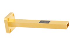 WR-28 Waveguide Probe Antenna Operating from 26.5 GHz to 40 GHz with a Nominal 6.5 dBi Gain with UG-599/U Square Cover Flange - Cost-Effective Alternative