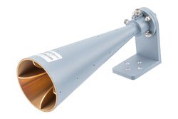 PEWAN1169.jpg Broadband Horn Antenna, Dual Polarized 23 GHz to 43 GHz 20 dBi Gain, 2.92mm Female Connector - Cost-Effective Alternative