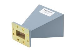 WR-159 Standard Gain Horn Antenna Operating From 4.9 GHz to 7.05 GHz, 15 dBi Nominal Gain, ? Flange - Cost-Effective Alternative