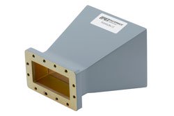 WR-284 Standard Gain Horn Antenna Operating From 2.6 GHz to 3.95 GHz, 10 dBi Nominal Gain, CMR-284 Flange - Cost-Effective Alternative