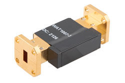 WR-28 Waveguide Fixed Attenuator, 3 dB, from 26.5 GHz to 40 GHz, UG-599/U Square Cover Flange, 5W Power - Cost-Effective Alternative