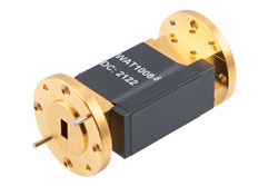 WR-22 Waveguide Fixed Attenuator, 6 dB, from 33 GHz to 50 GHz, UG-383/U Round Cover Flange, 4W Power - Cost-Effective Alternative