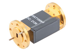 WR-19 Waveguide Fixed Attenuator, 6 dB, from 40 GHz to 60 GHz, UG-383/U-Mod Round Cover Flange, 3W Power - Cost-Effective Alternative