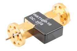 WR-15 Waveguide Fixed Attenuator, 10 dB, from 50 GHz to 75 GHz, UG-385/U Round Cover Flange, 2W Power - Cost-Effective Alternative