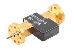 WR-15 Waveguide Fixed Attenuator, 3 dB, from 50 GHz to 75 GHz, UG-385/U Round Cover Flange, 2W Power - Cost-Effective Alternative