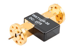 WR-15 Waveguide Fixed Attenuator, 30 dB, from 50 GHz to 75 GHz, UG-385/U Round Cover Flange, 2W Power - Cost-Effective Alternative
