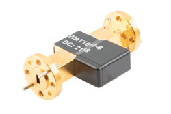 WR-15 Waveguide Fixed Attenuator, 6 dB, from 50 GHz to 75 GHz, UG-385/U Round Cover Flange, 2W Power - Cost-Effective Alternative