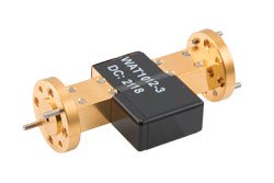 WR-10 Waveguide Fixed Attenuator, 3 dB, from 75 GHz to 110 GHz, UG-387/U-Mod Round Cover Flange, 1W Power - Cost-Effective Alternative
